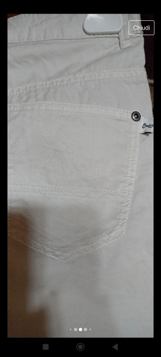 Pantalone Bimbus bimbo panna