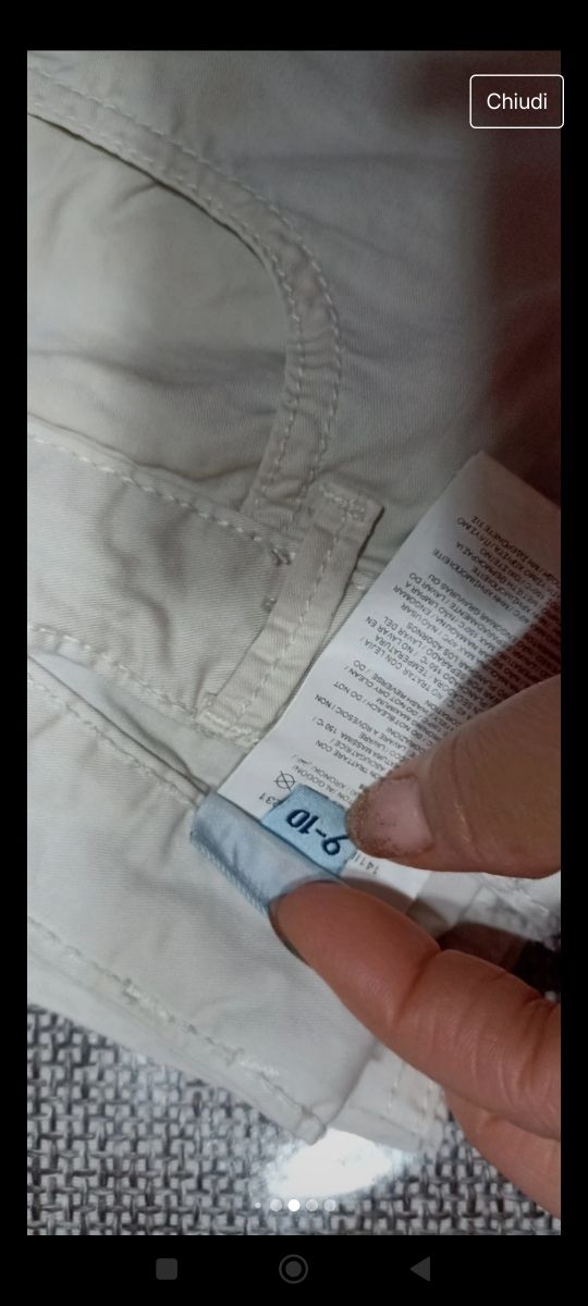 Pantalone Bimbus bimbo panna