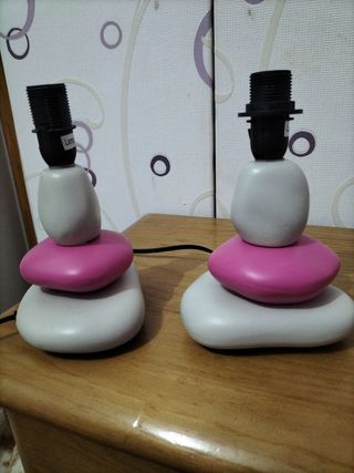 2 bases de lamparas mesita