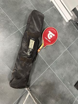Red tenis extra altura y raqueta madera de regalo