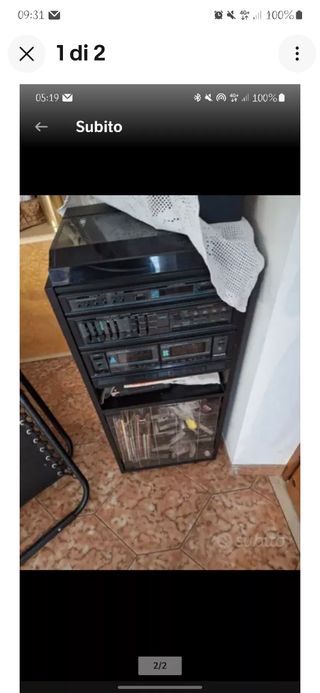 Philips stereo Vinili cassette radio