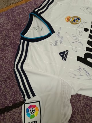 Camiseta Real Madrid autografiada fútbol