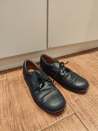 Zapatos vestir niño azul marino talla 36