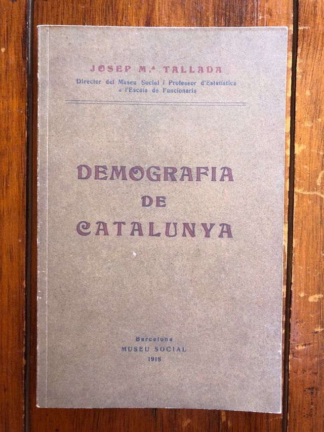 DEMOGRAFIA de CATALUNYA 1918