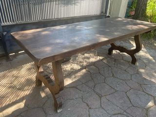 Juego mesa comedor y de salon/cafe madera maciza