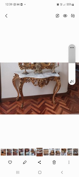 Mesa de pared antigua