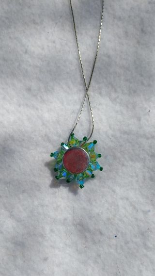 Collana gioiello verde