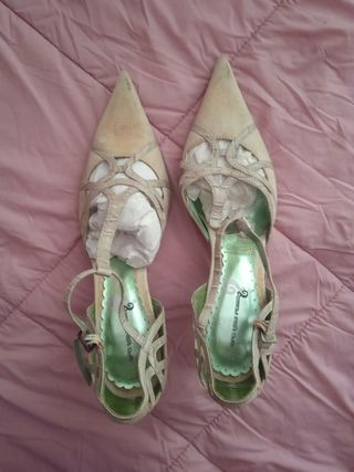 Zapatos fiesta tacón bajito