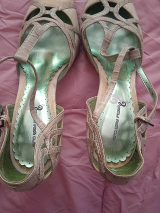 Zapatos fiesta tacón bajito