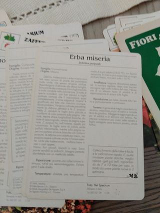 Piante e fiori,schede. Hobby