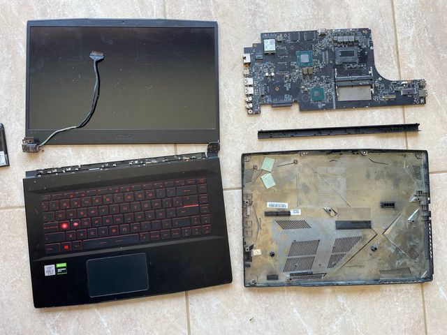 Despiece portatil MSI GF63 Thin 10SCXR