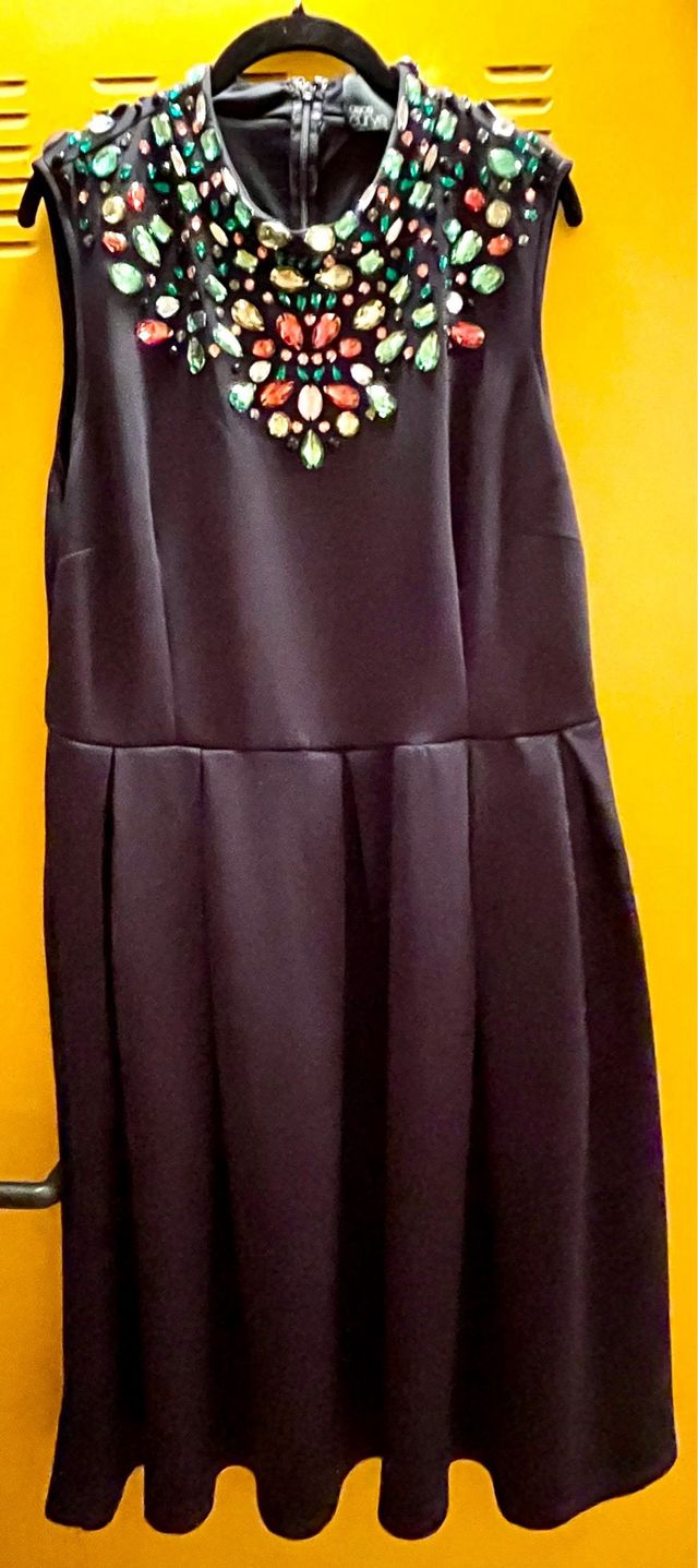 Vestido azul marino ASOS Curve