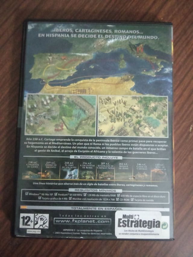 IMPERIUM II "LA CONQUISTA DE HISPANIA" JUEGO PC