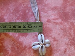 Cintura in cotone e conchiglie