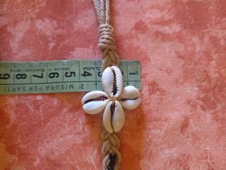 Cintura in cotone e conchiglie