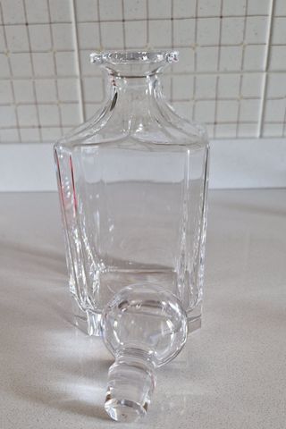 Caraffa decantar in vetro
