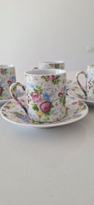 N.4 Tazzine Royal Porcelain con piattino