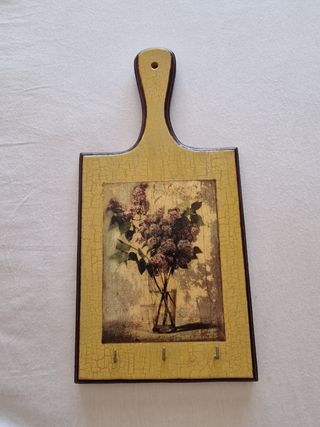 Cornice artigianale porta chiavi legno