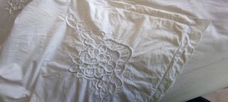 Funda nórdica blanca bordada 175x225cm