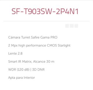 2 Camaras CCTV Safire 2 mp Interior