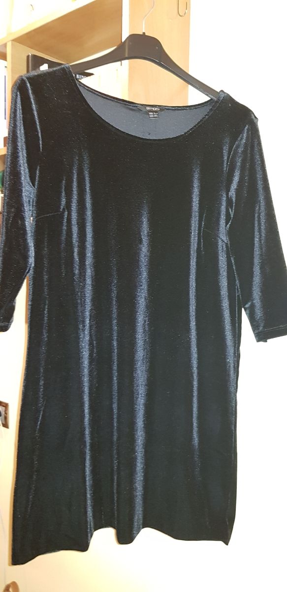Vestido negro terciopelo