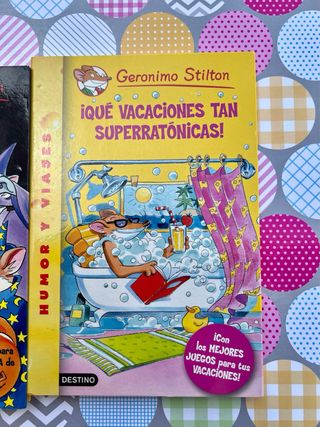 lote de tres libros de la saga Geronimo Stilton