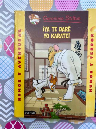 lote de tres libros de la saga Geronimo Stilton