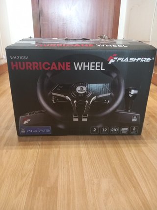 Volante + Pedales FlashFire Hurricane PS3/PS4/PS5