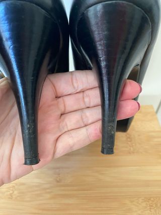 Zapatos altos de tacón