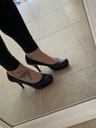 Zapatos altos de tacón