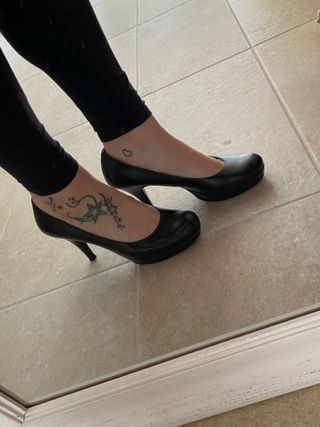 Zapatos altos de tacón