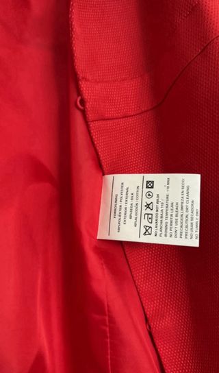 Chaqueta roja eventos caramelo