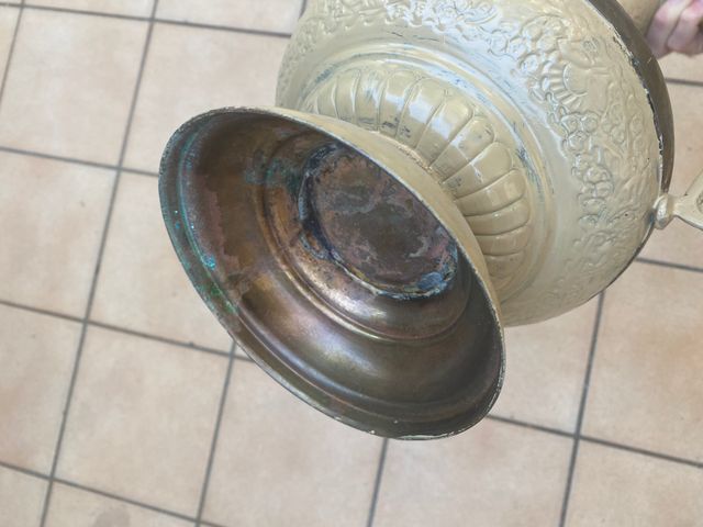 SOLO HOY URGE‼️ JARRÓN LATÓN COBRE 45cm FUENTE ASA