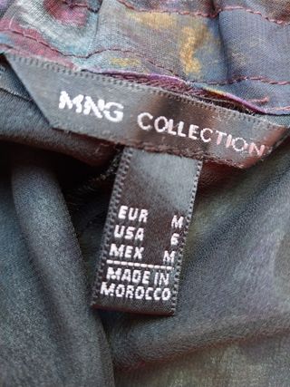 Falda con estampado de acuarela 