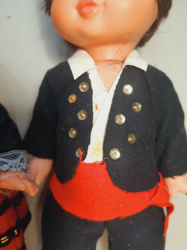 Pareja muñecos regionales. Años 80. Toyse