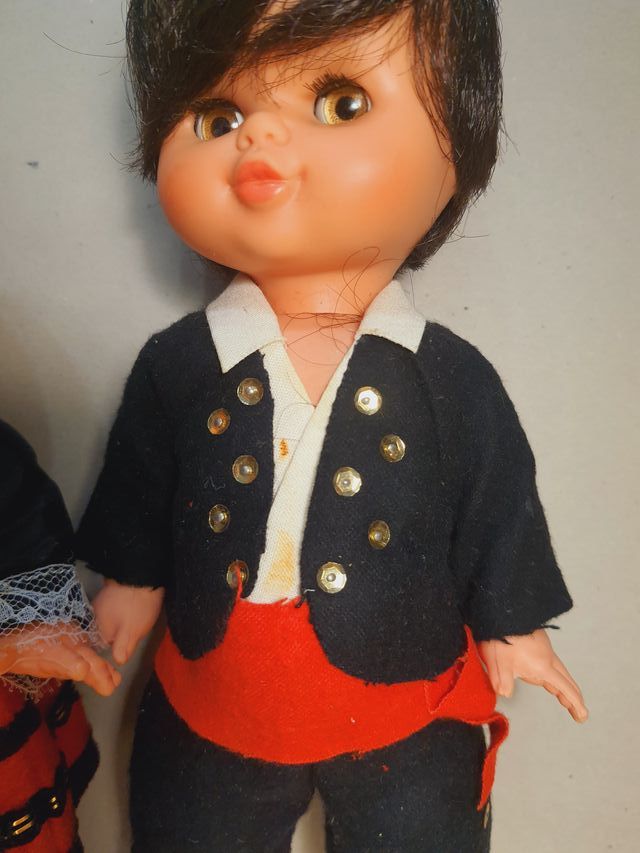 Pareja muñecos regionales. Años 80. Toyse