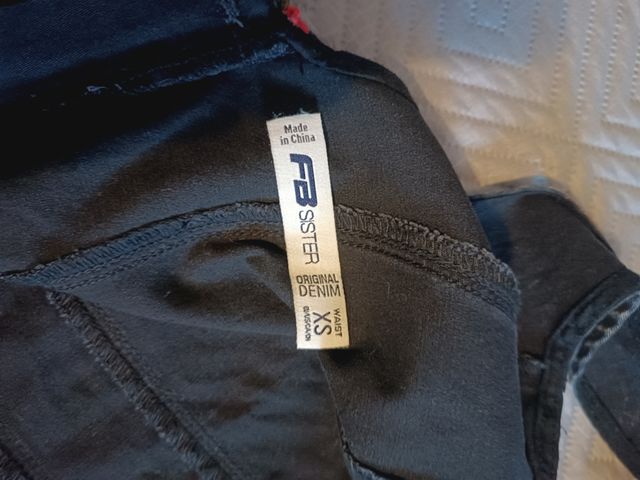 Vestito jeans nero FB SISTER, taglia XS