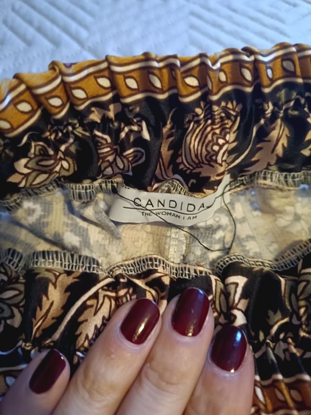 Pantalone largo Candida, taglia unica