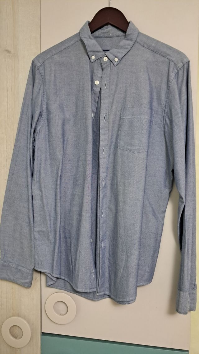 Camisa Azul Pull & Bear
