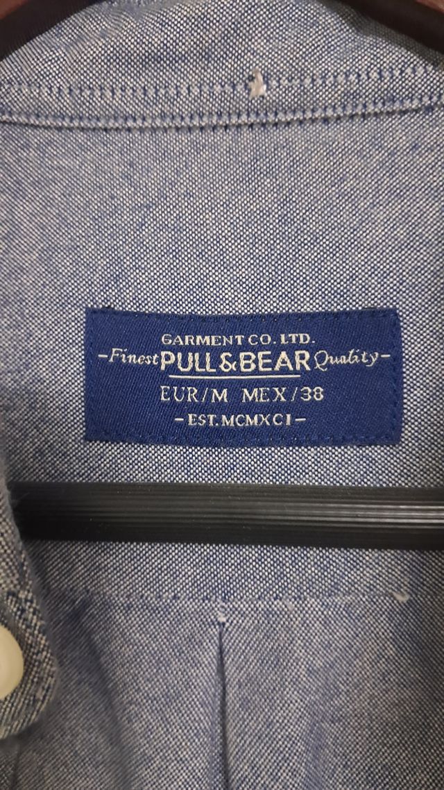 Camisa Azul Pull & Bear