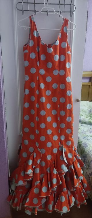 Traje gitana lunares multicolor talla 5