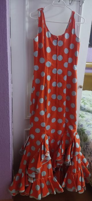 Traje gitana lunares multicolor talla 5