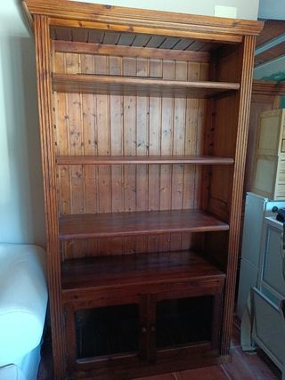 Mueble librería madera