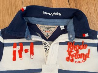 Polo in cotone maniche lunghe 3/4 anni