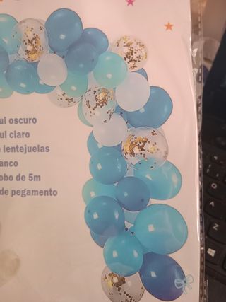 Guirnalda de 58 globos azul 