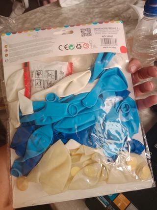 Guirnalda de 58 globos azul 