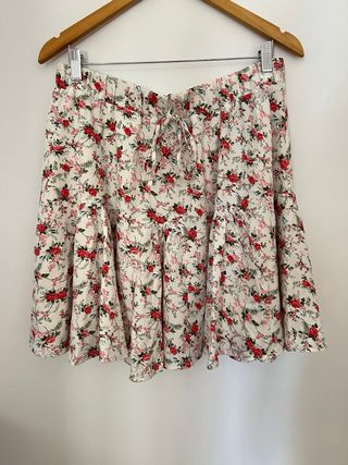 Conjunto crop top flores SheIn