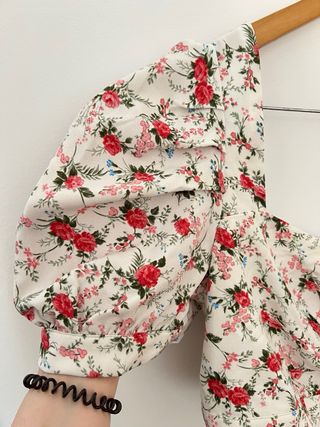 Conjunto crop top flores SheIn