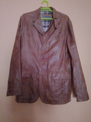 Cazadora de piel talla 56
