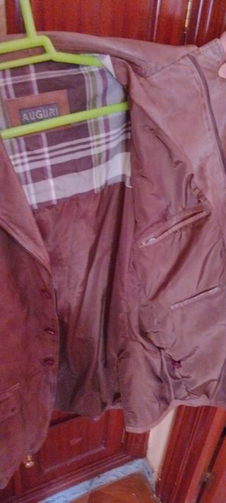 Cazadora de piel talla 56